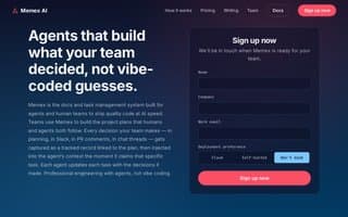 Screenshot of memex.ai
