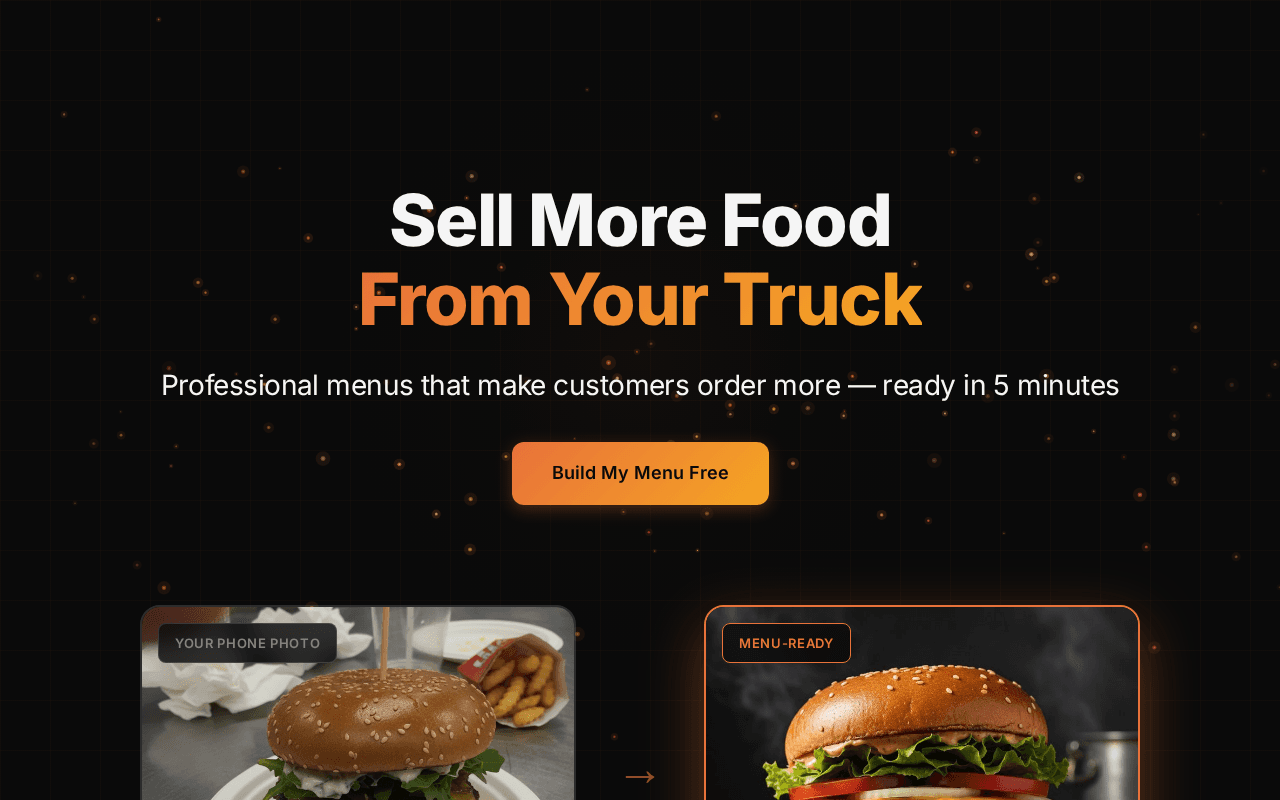 Screenshot of menuflow.ai
