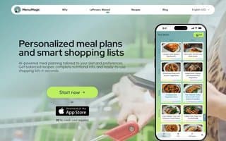 Screenshot of menumagic.ai