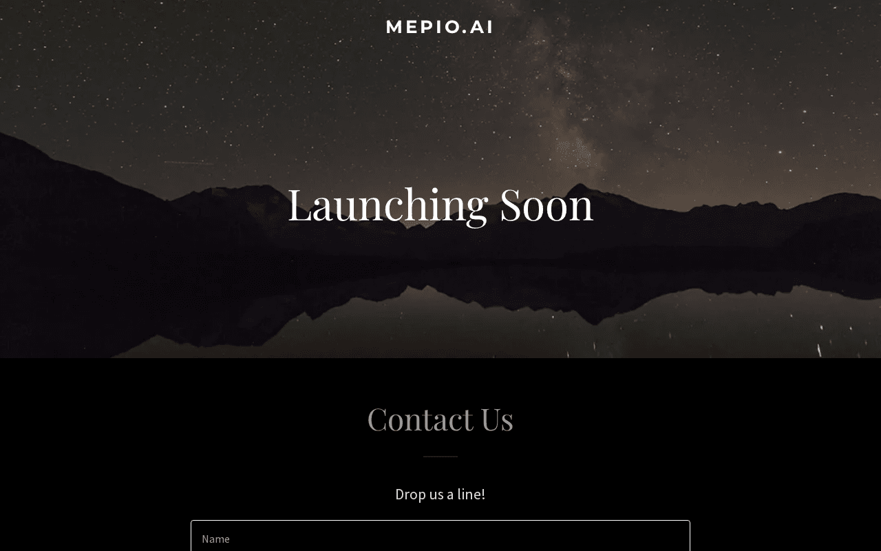 Screenshot of mepio.ai