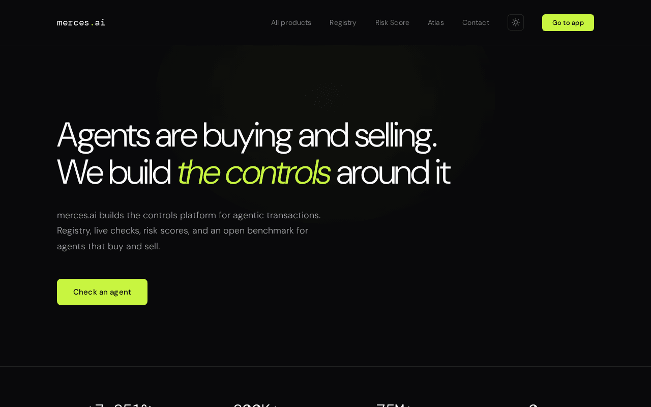 Screenshot of merces.ai