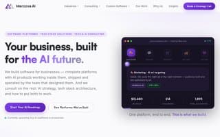 Screenshot of mercova.ai