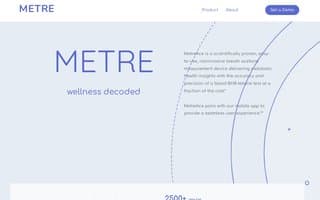 Screenshot of metre.ai