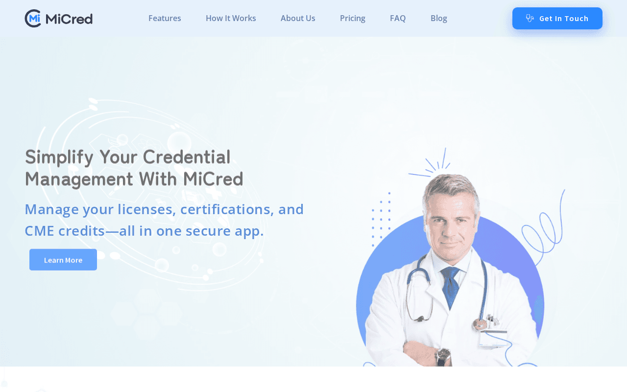 Screenshot of micred.ai