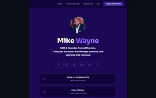 Screenshot of mikewayne.ai