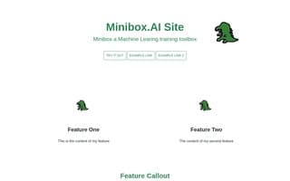 Screenshot of minibox.ai