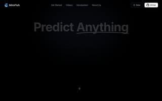 Screenshot of mirofish.ai