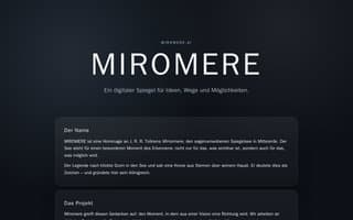 Screenshot of miromere.ai