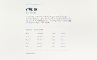 Screenshot of mit.ai
