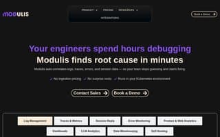 Screenshot of modulis.ai