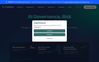Screenshot of modulos.ai