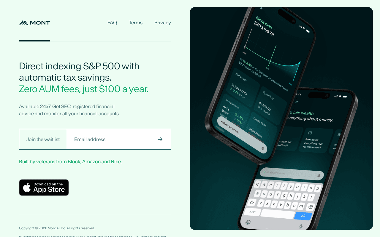 Screenshot of mont.ai