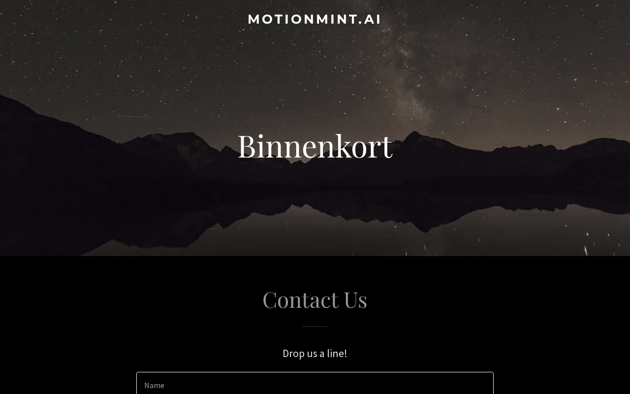 Screenshot of motionmint.ai