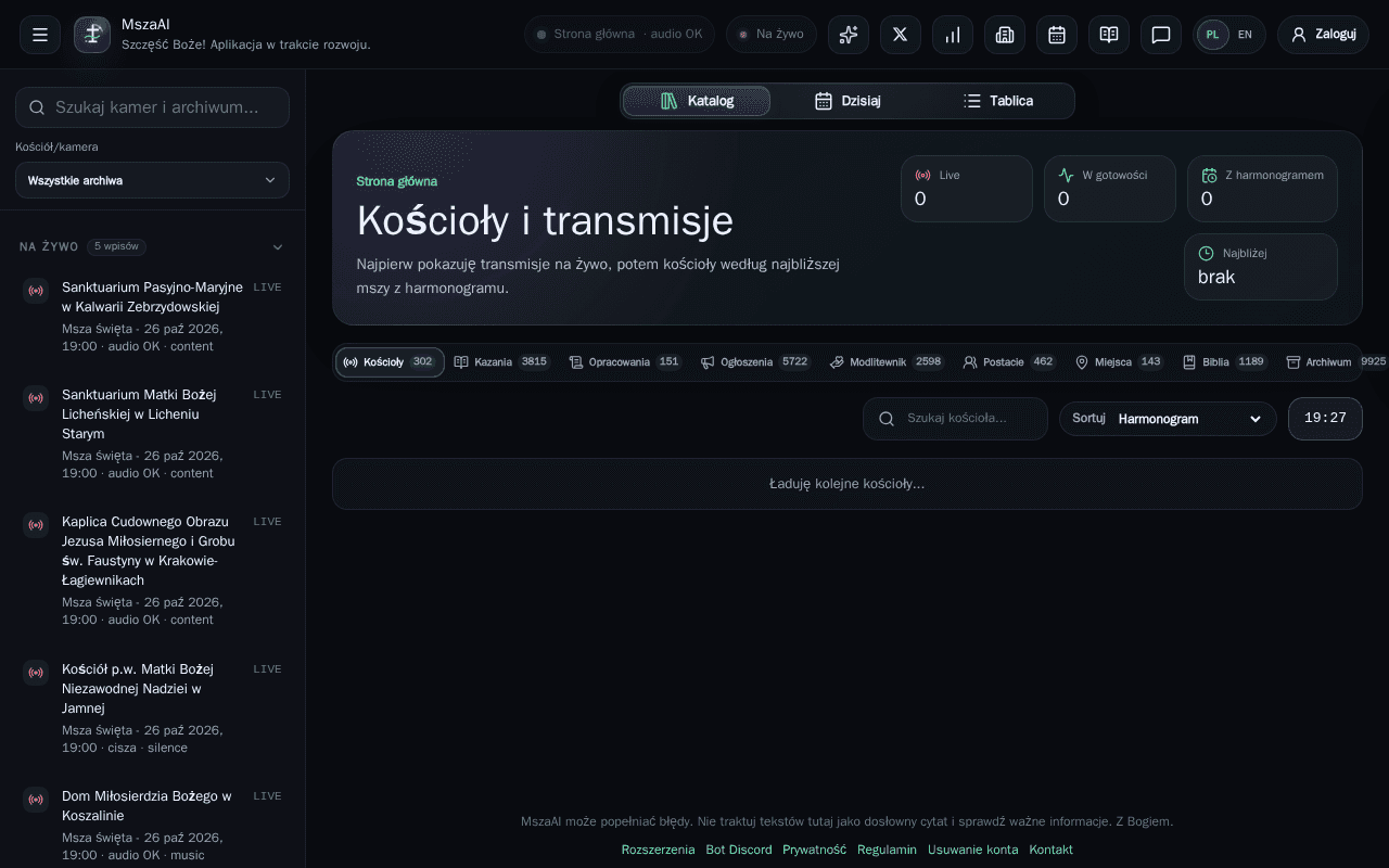 Screenshot of msza.ai