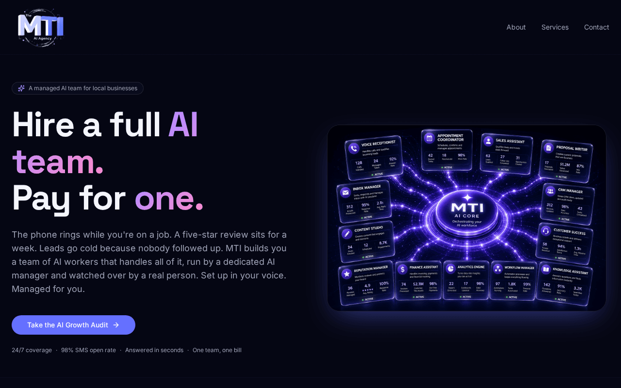 Screenshot of mtiagency.ai