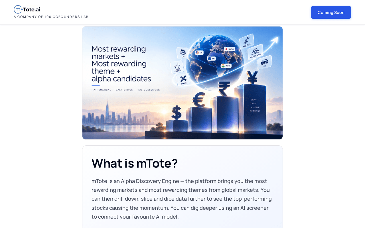Screenshot of mtote.ai