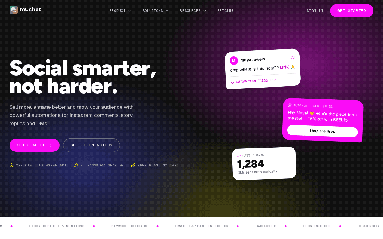 Screenshot of muchat.ai