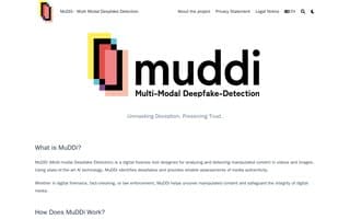 Screenshot of muddi.ai