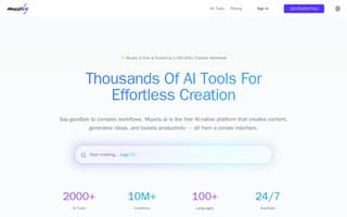 Screenshot of musely.ai