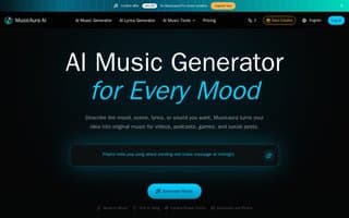 Screenshot of musicaura.ai