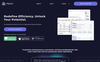 Screenshot of myca.ai