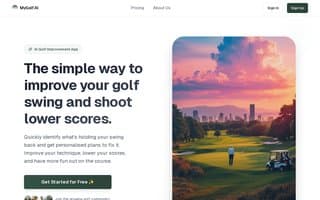Screenshot of mygolf.ai
