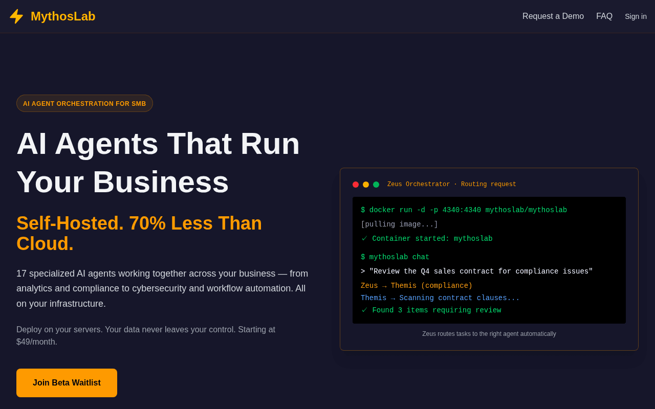 Screenshot of mythoslab.ai