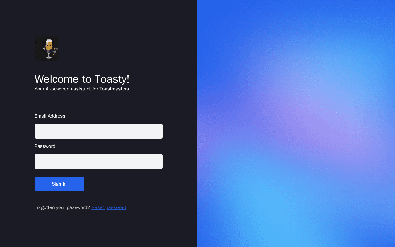 Screenshot of mytoasty.ai