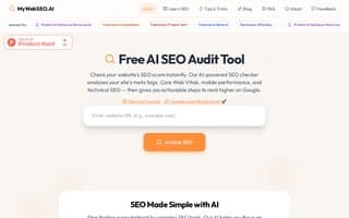 Screenshot of mywebseo.ai