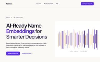 Screenshot of namsor.ai