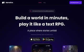Screenshot of narratica.ai