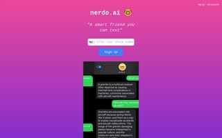 Screenshot of nerdo.ai