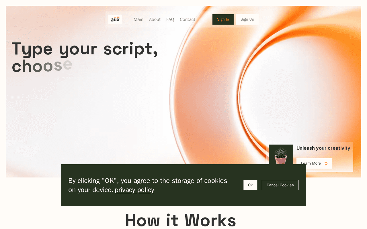 Screenshot of neuralaux.ai