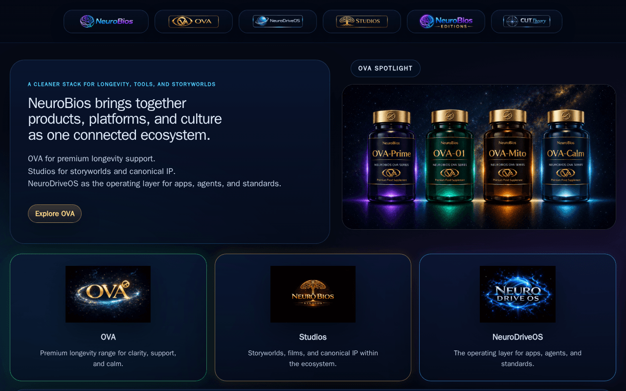 Screenshot of neurobios.ai