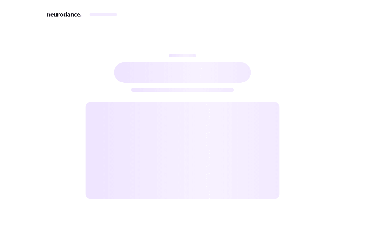 Screenshot of neurodance.ai