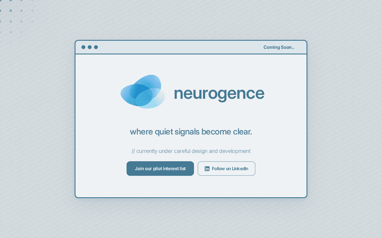 Screenshot of neurogence.ai