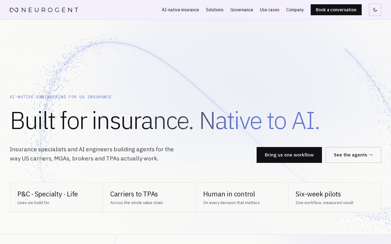 Screenshot of neurogent.ai
