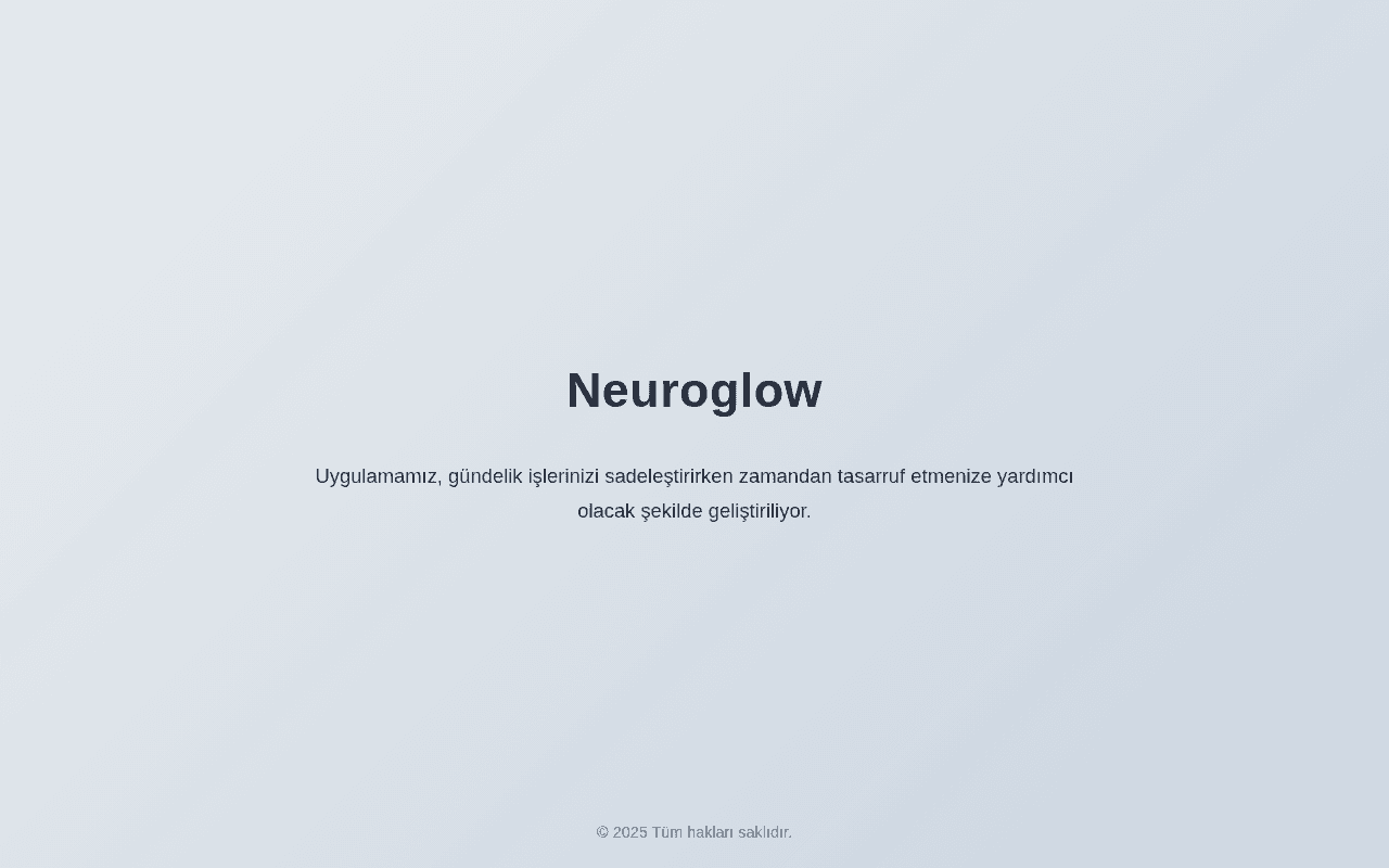 Screenshot of neuroglow.ai