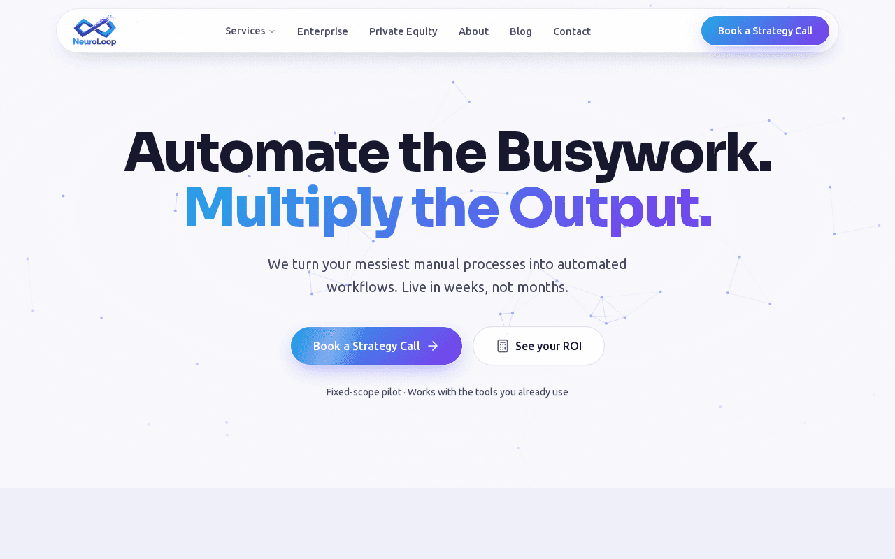 Screenshot of neuroloop.ai