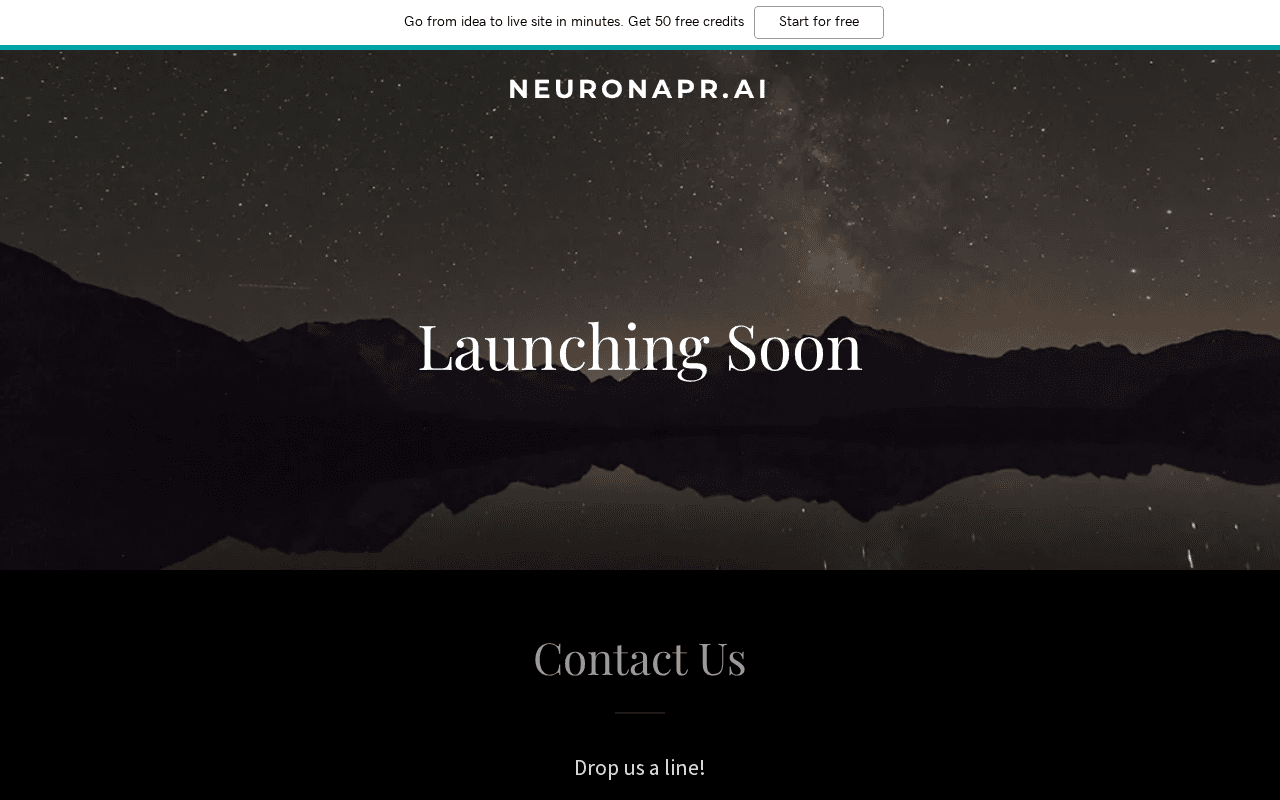 Screenshot of neuronapr.ai