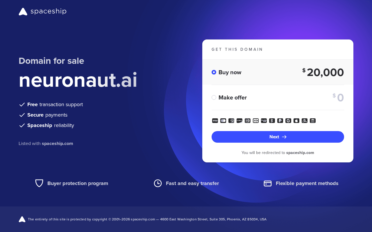 Screenshot of neuronaut.ai