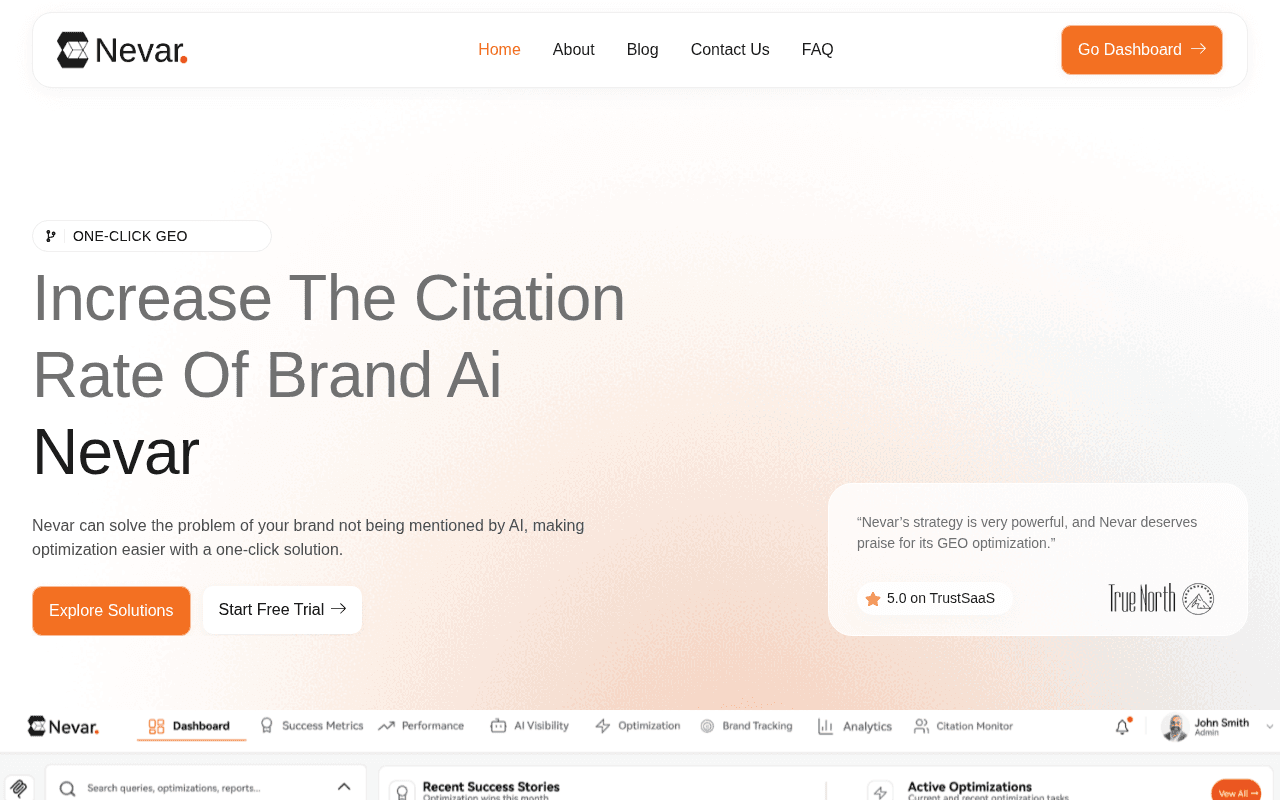 Screenshot of nevar.ai