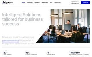 Screenshot of nexagent.ai