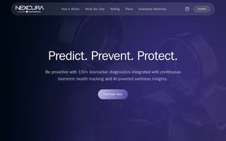 Screenshot of nexcura.ai