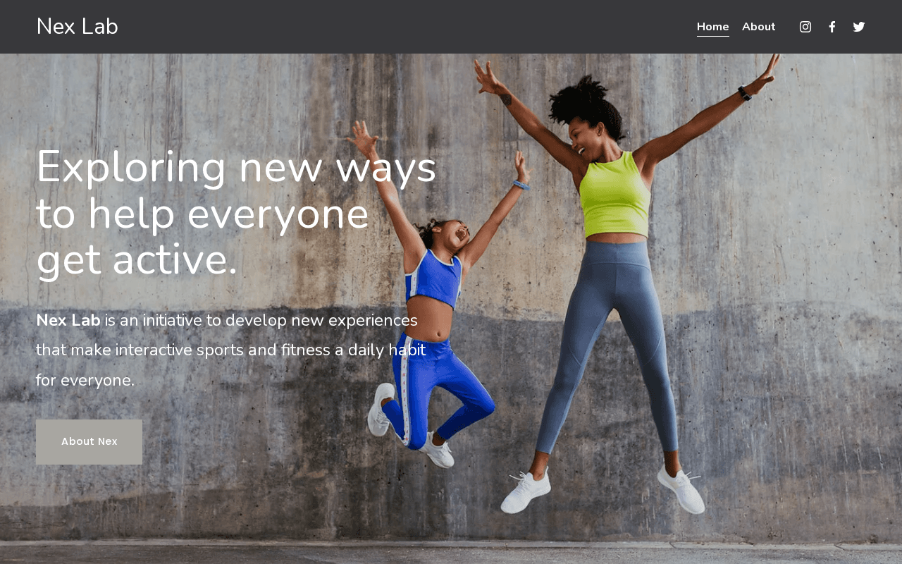 Screenshot of nexlab.ai