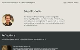 Screenshot of nhcollier.ai