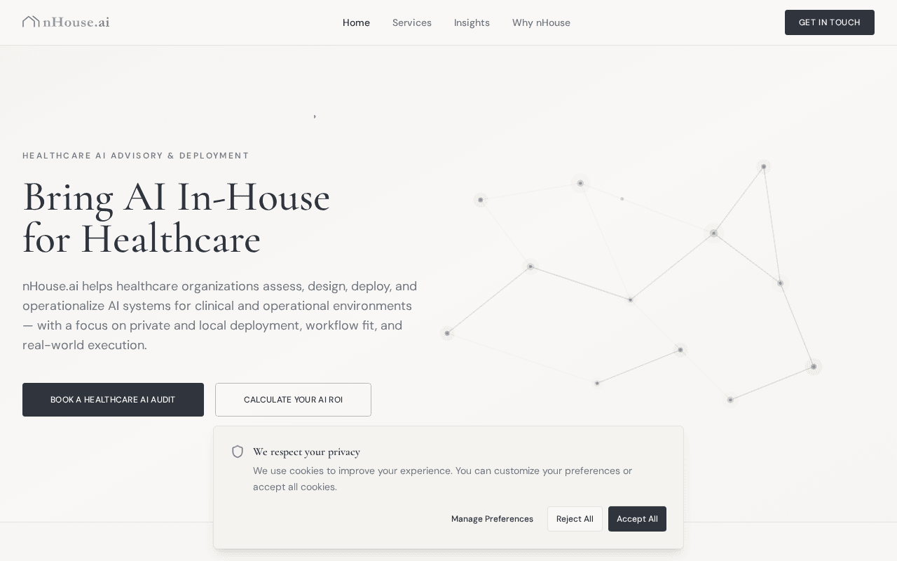 Screenshot of nhouse.ai