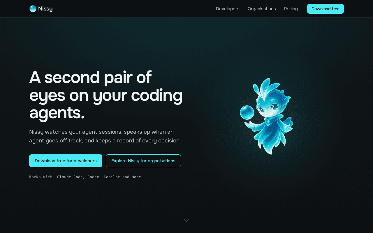 Screenshot of nissy.ai