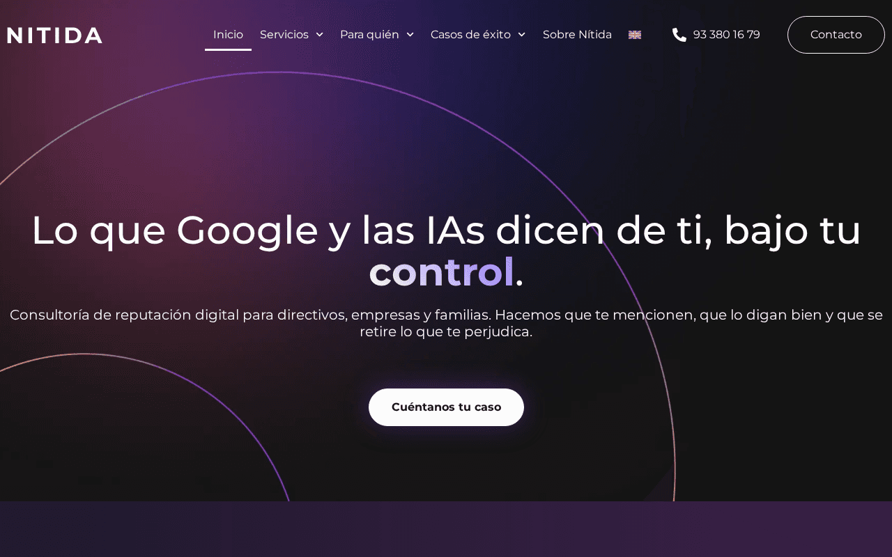 Screenshot of nitida.ai