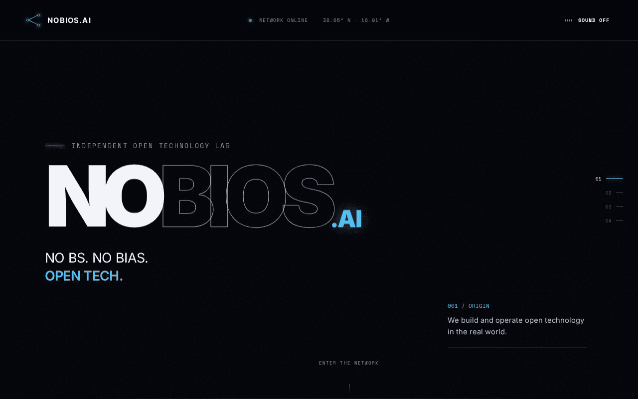 Screenshot of nobios.ai